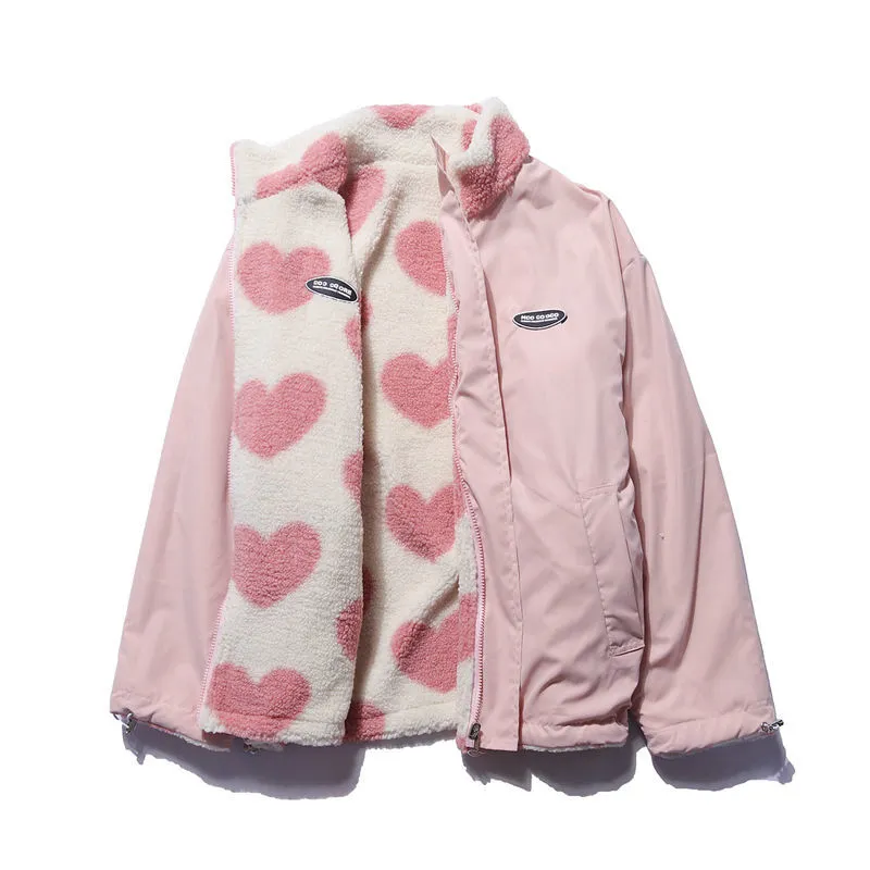 Shaima™ | Reversible Jacket with Heart Motif