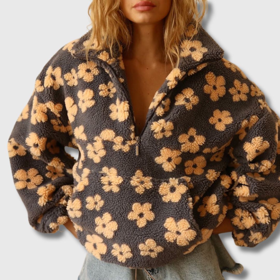 Sandra - Bohemian-Inspired Sherpa Sweater