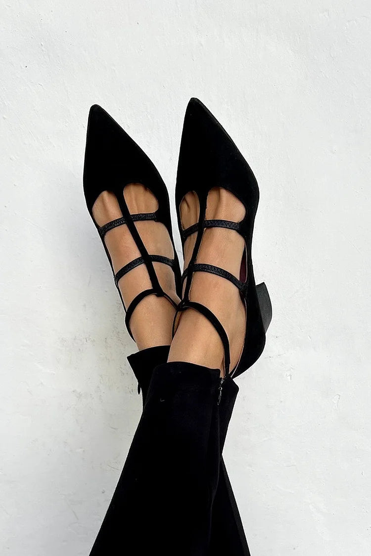Giada™ | Pointed heels with ankle straps
