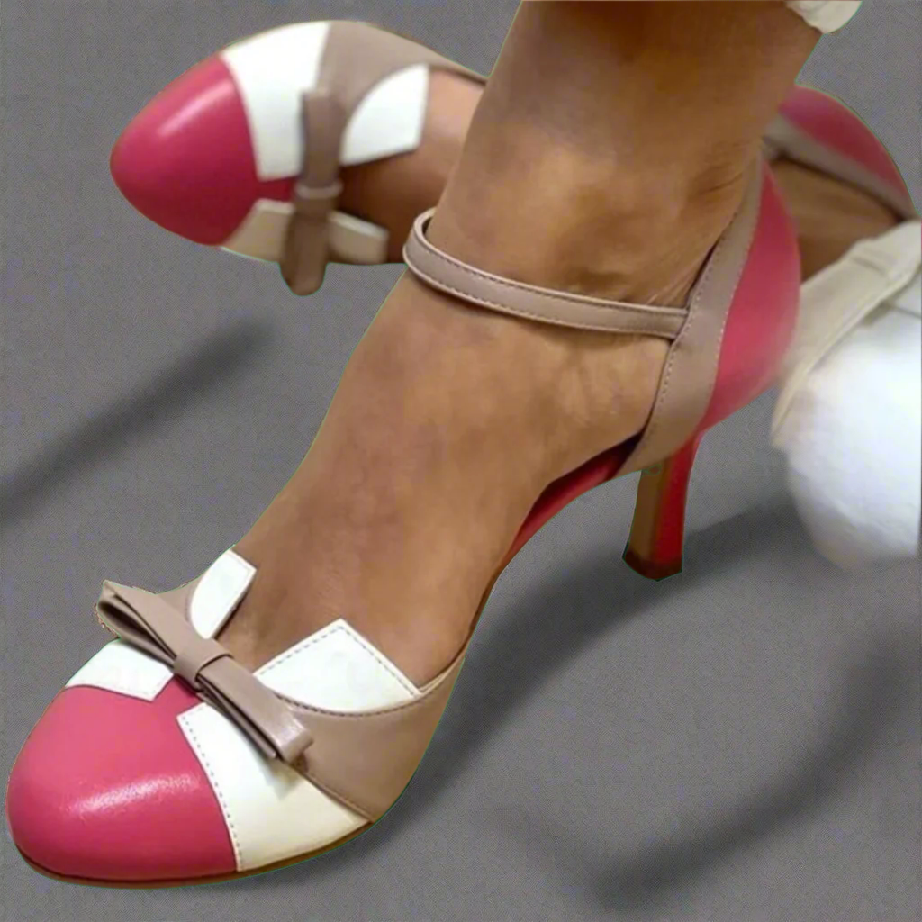 Bellarosa | Colorful sandals with knot and strap, with round toe