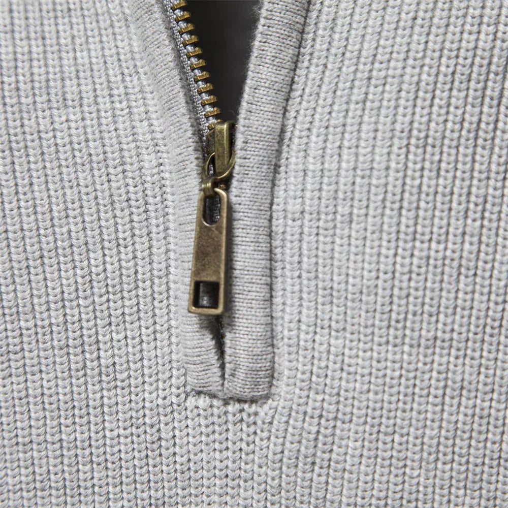 HM® | Knitted Zip-Up Sweater