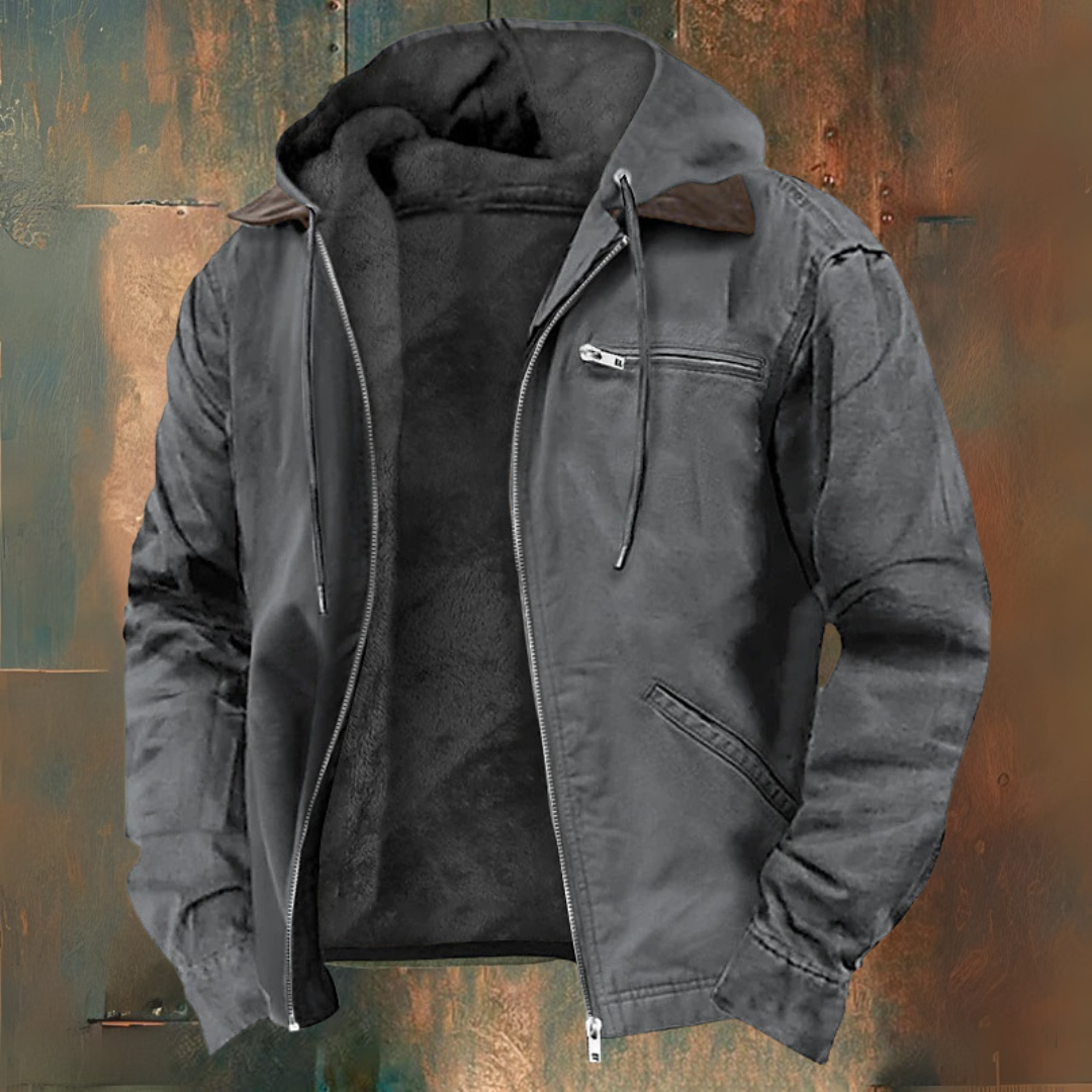 Zip-up hooded vest