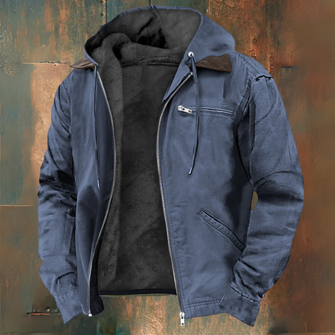 Zip-up hooded vest
