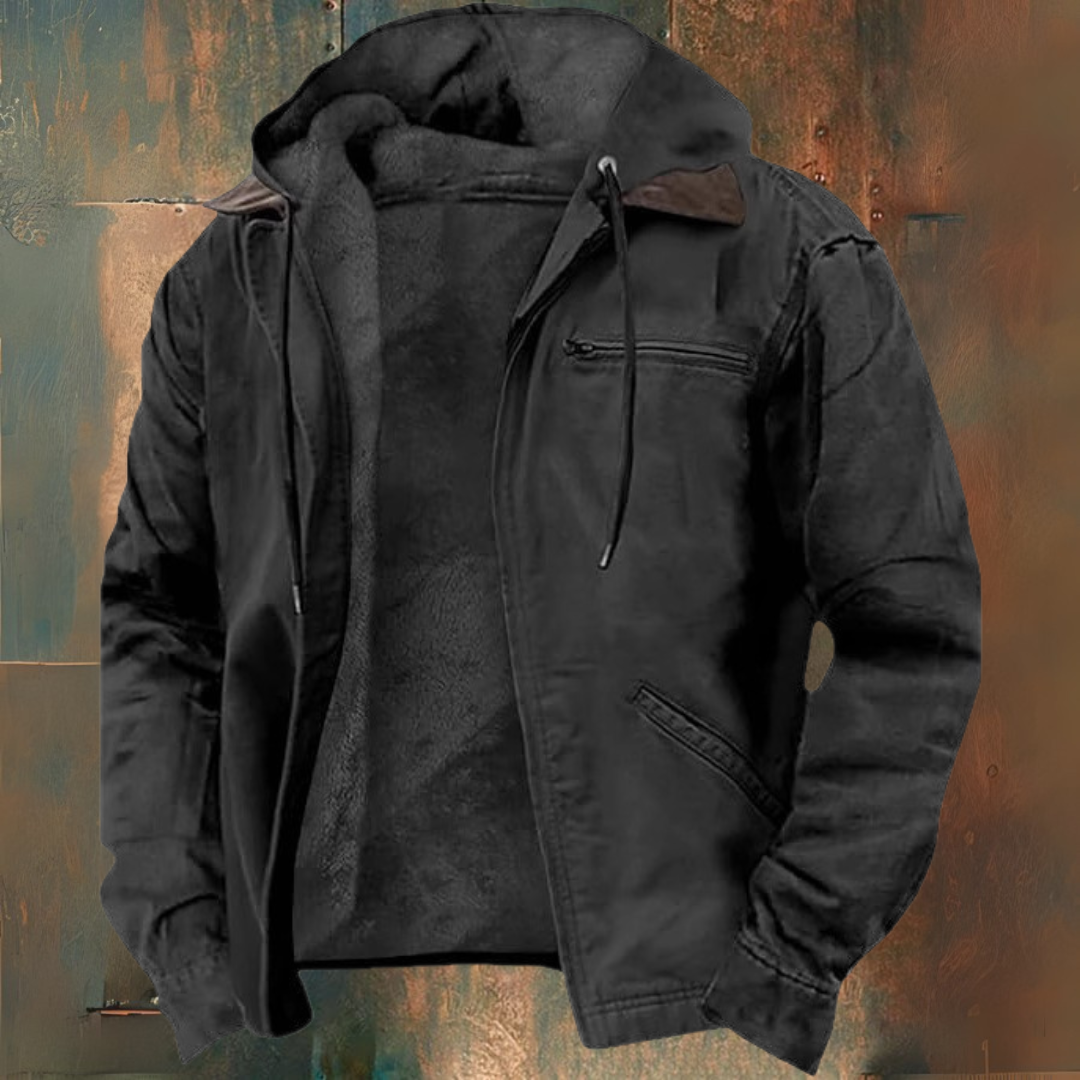 Zip-up hooded vest