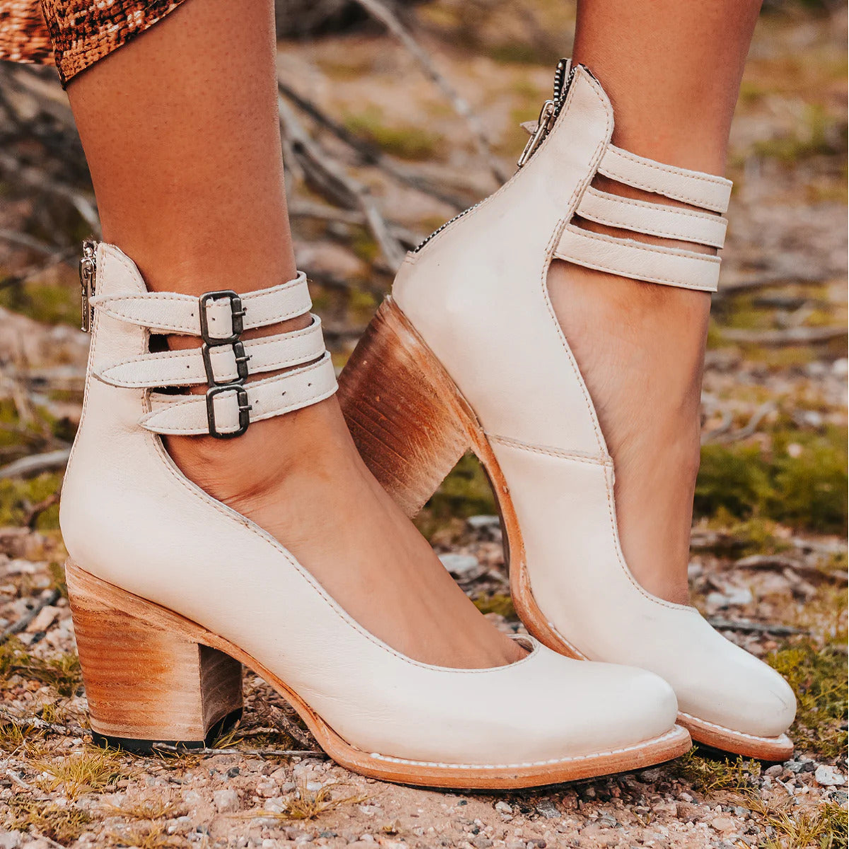 Ginevra™ | Multiple Straps and Thick Heel