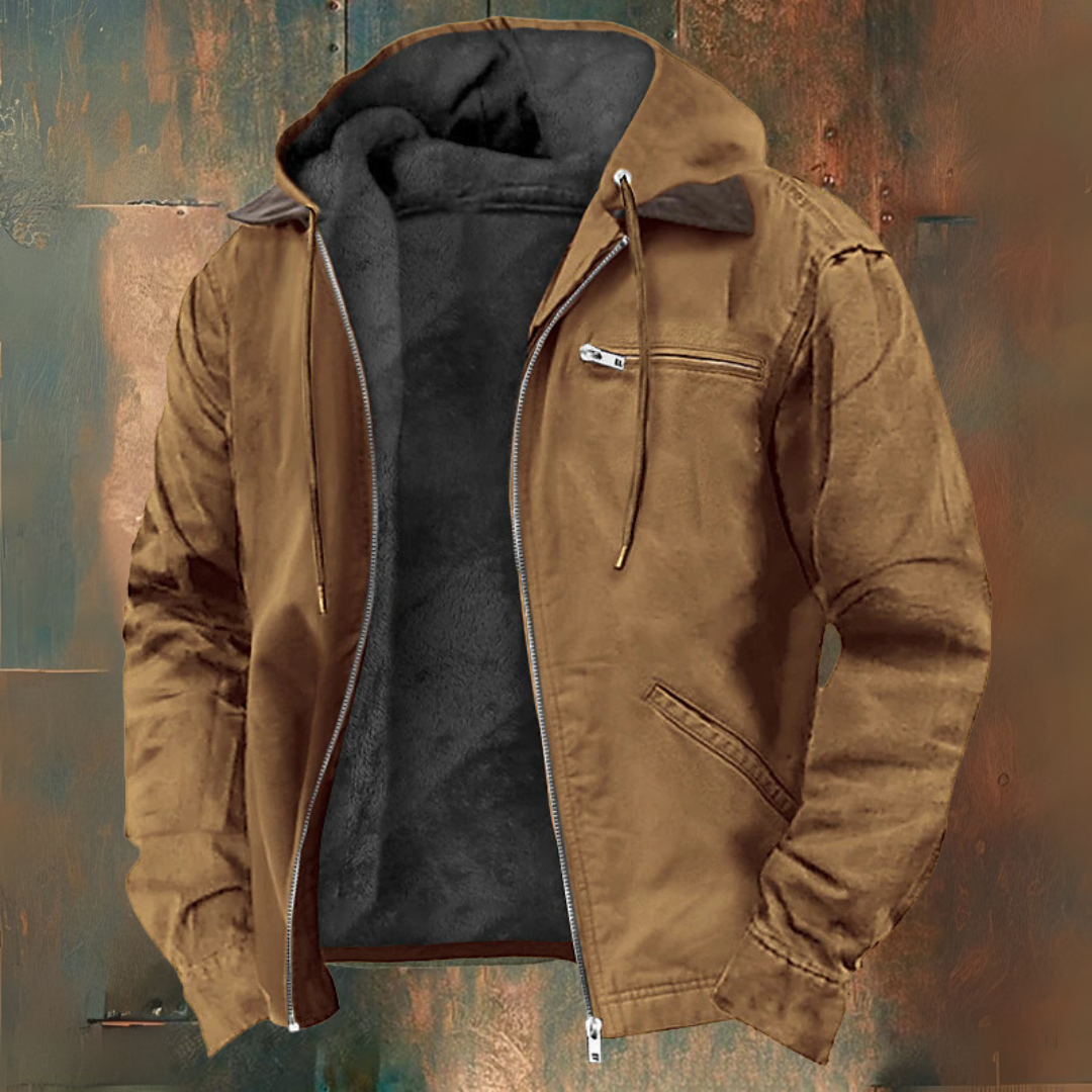 Zip-up hooded vest