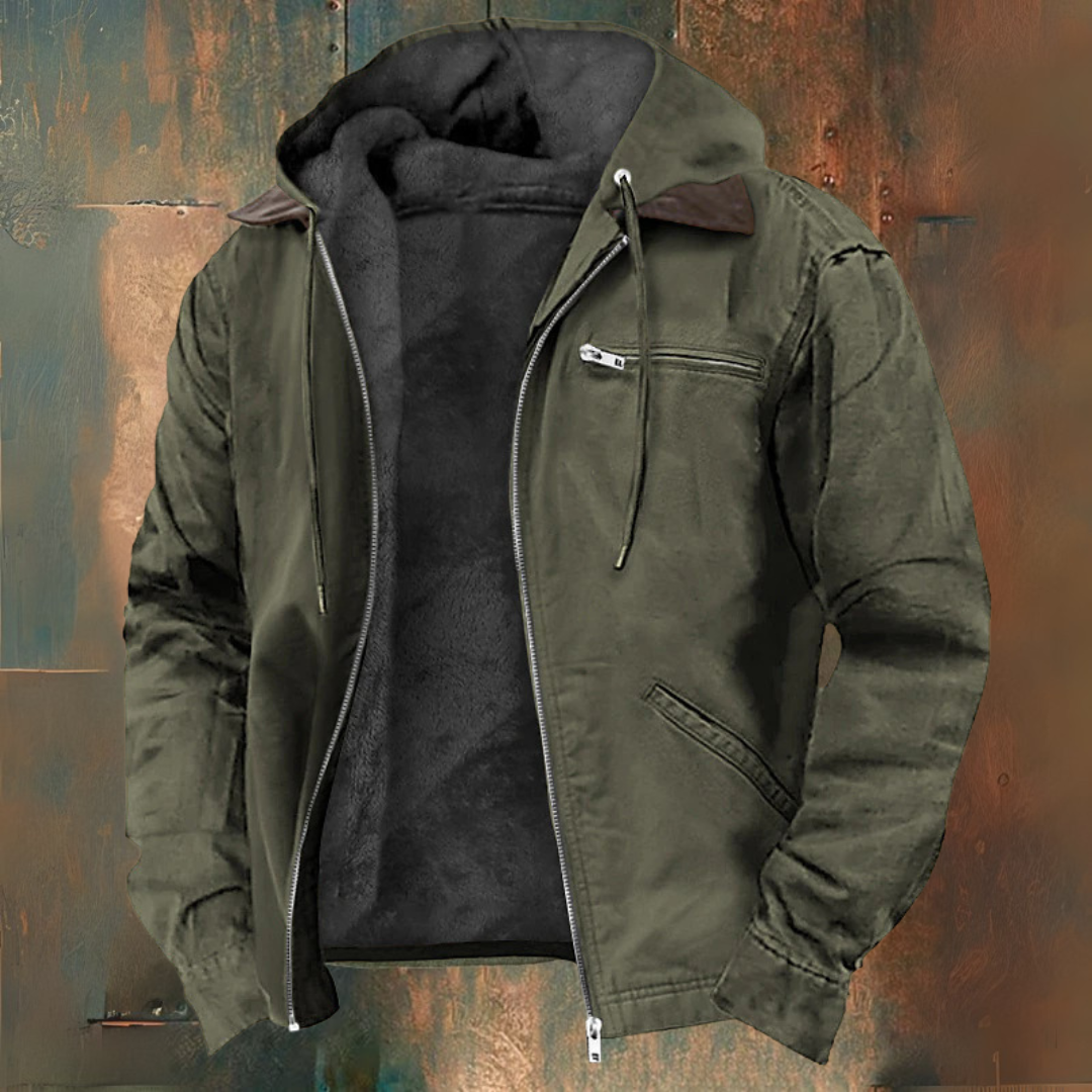 Zip-up hooded vest