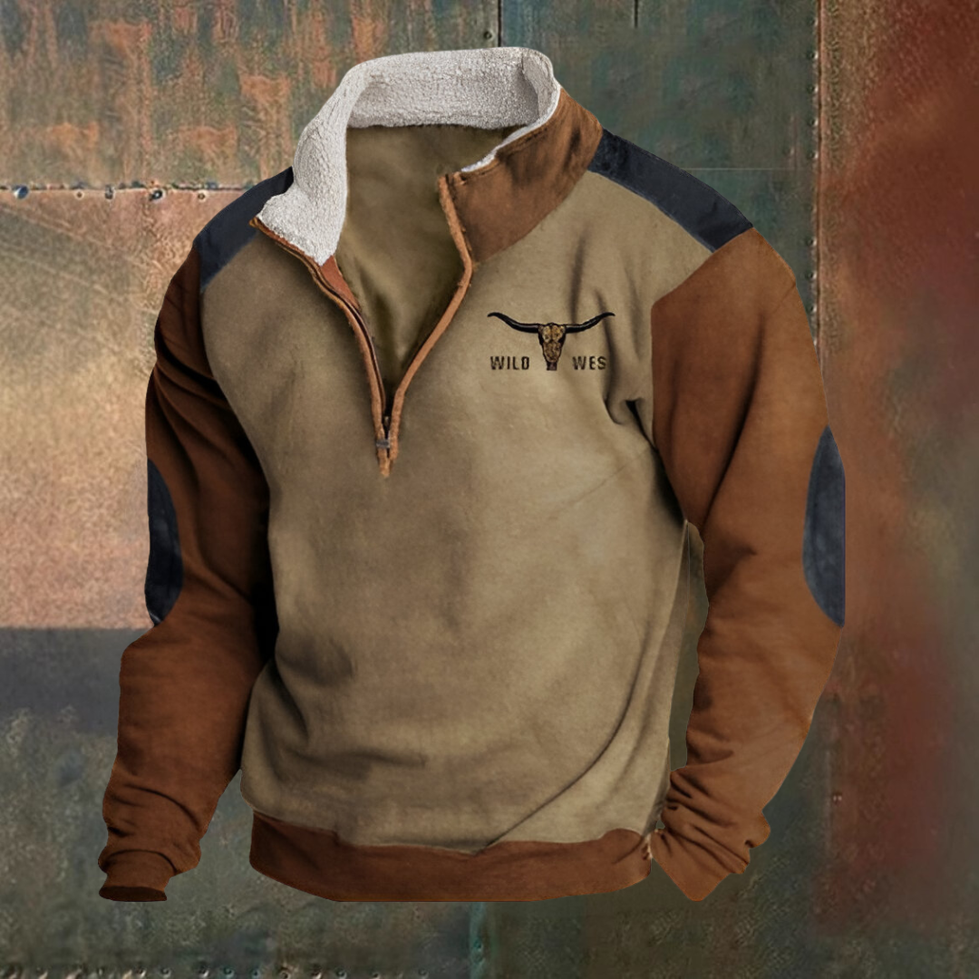 Comfortable Half-Zip Western