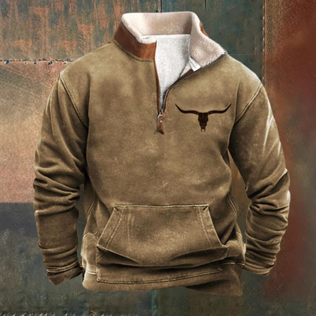 Half-zip comfortable western