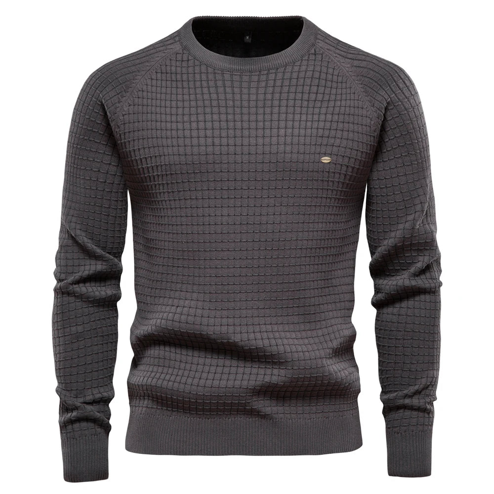 MIRAVO | Men's Sweater with Diamond Pattern