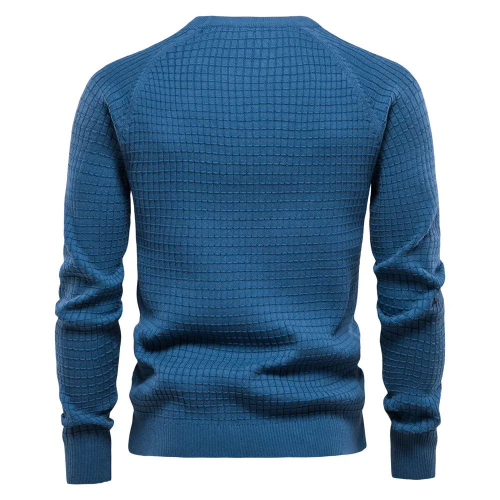 MIRAVO | Men's Sweater with Diamond Pattern