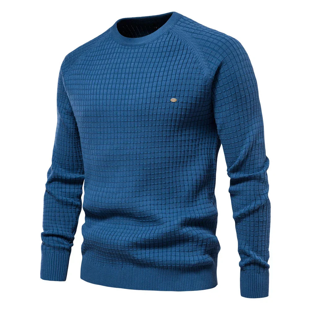 MIRAVO | Men's Sweater with Diamond Pattern