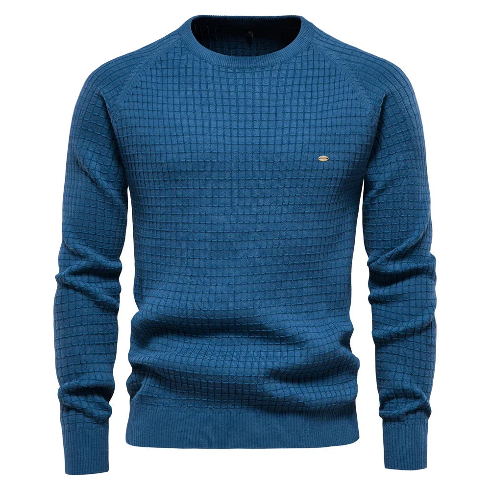MIRAVO | Men's Sweater with Diamond Pattern