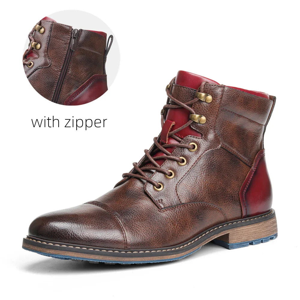 Harold | Premium leather Oxford boots