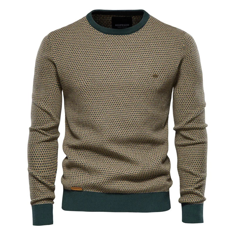 MIRAVO | Men's Sweater with Check Pattern
