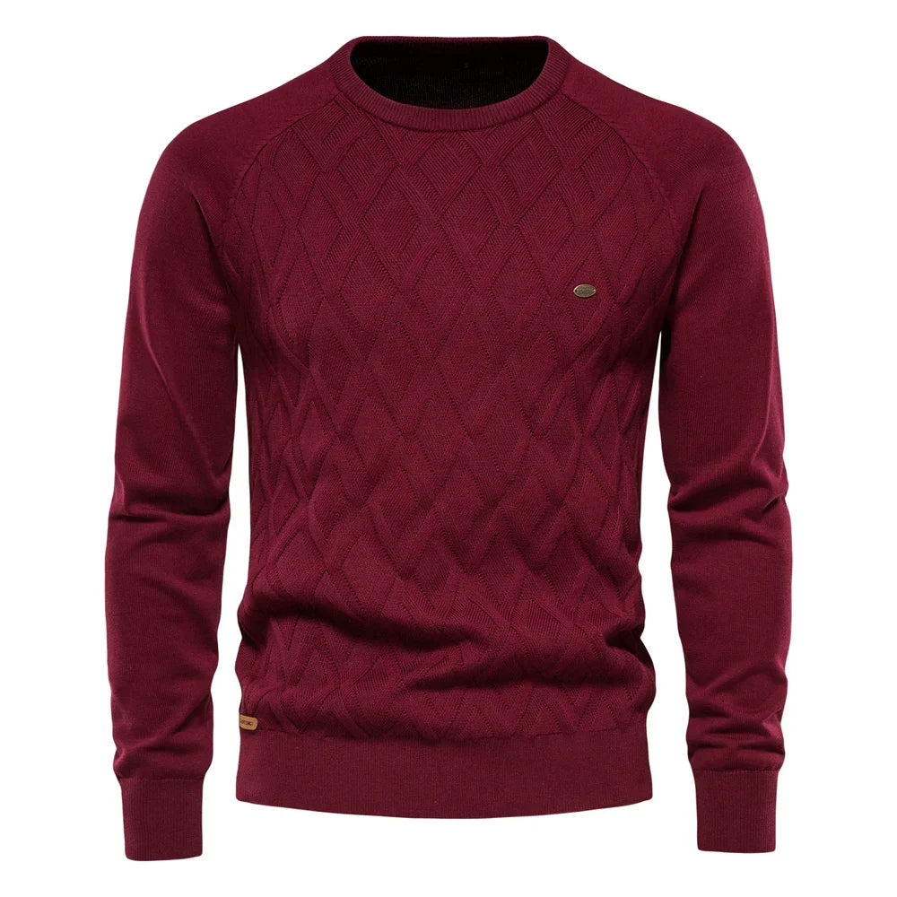 HM® | Men's Sweater with Check Design