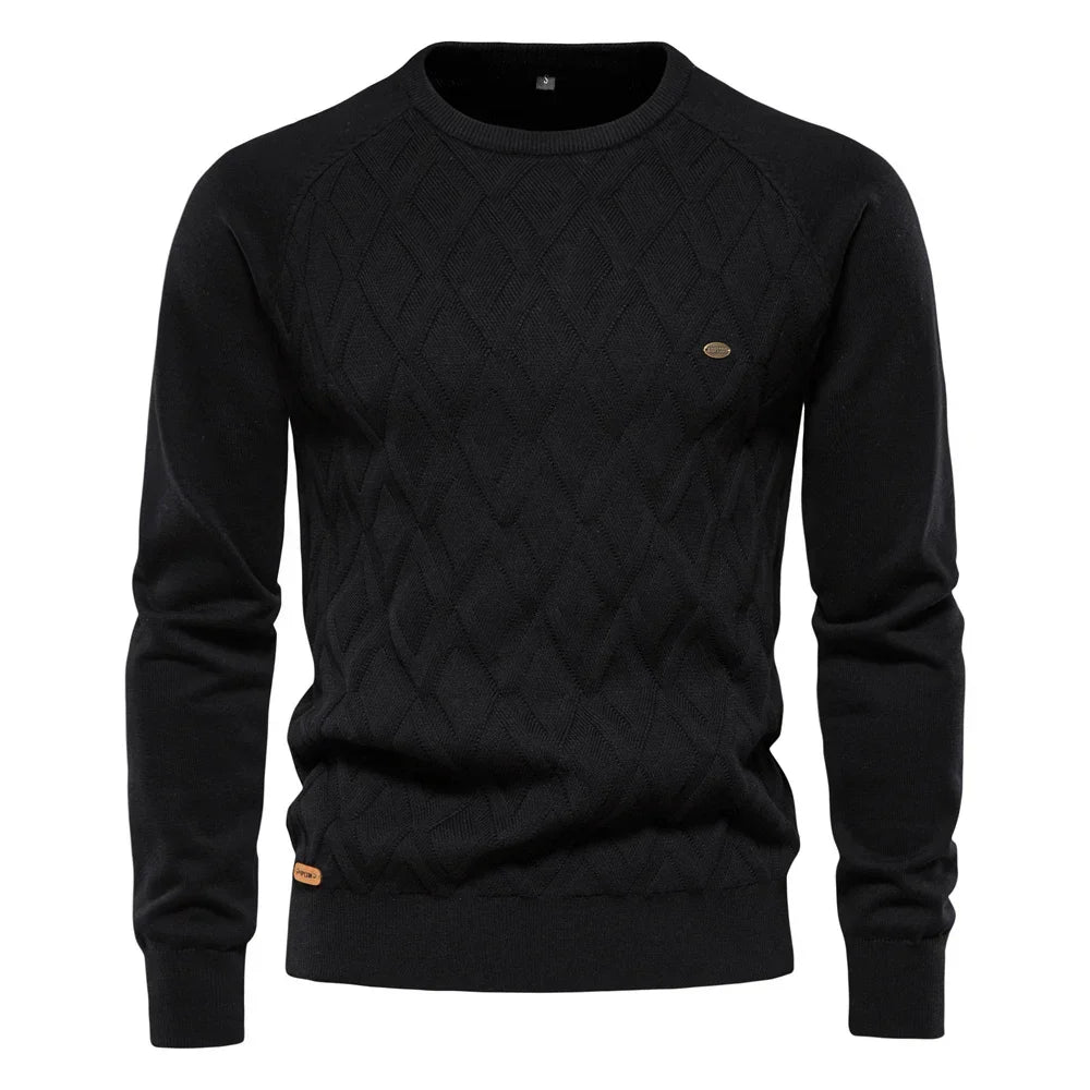 HM® | Men's Sweater with Check Design