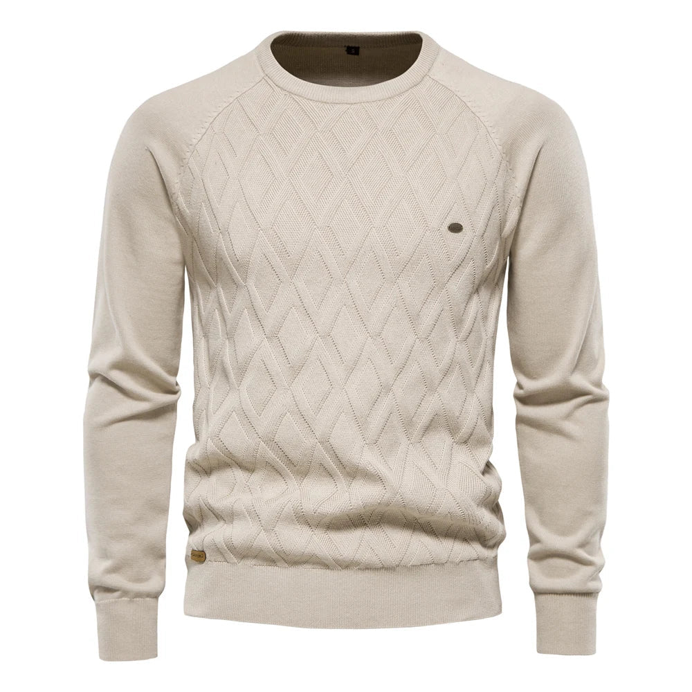 HM® | Men's Sweater with Check Design