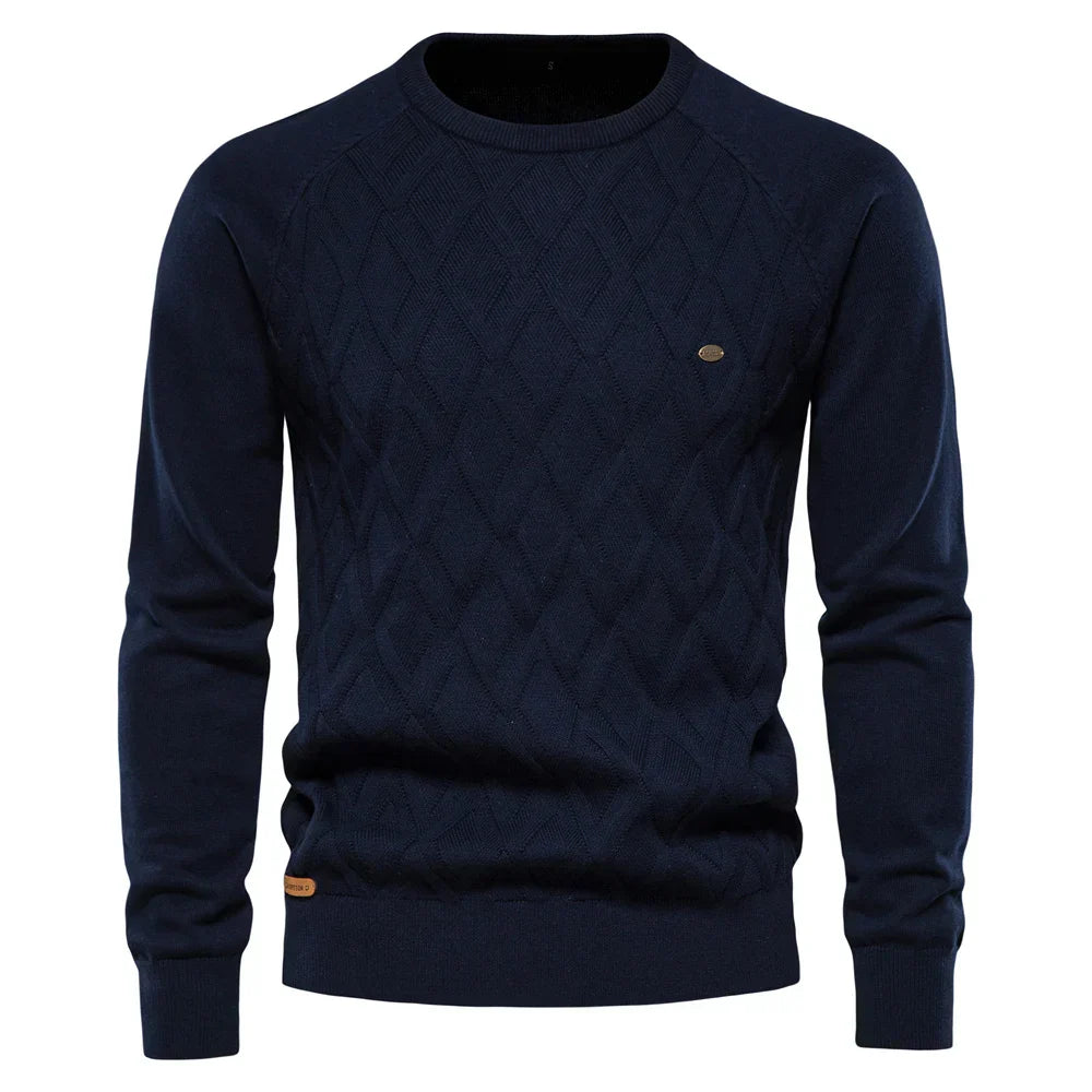 HM® | Men's Sweater with Check Design
