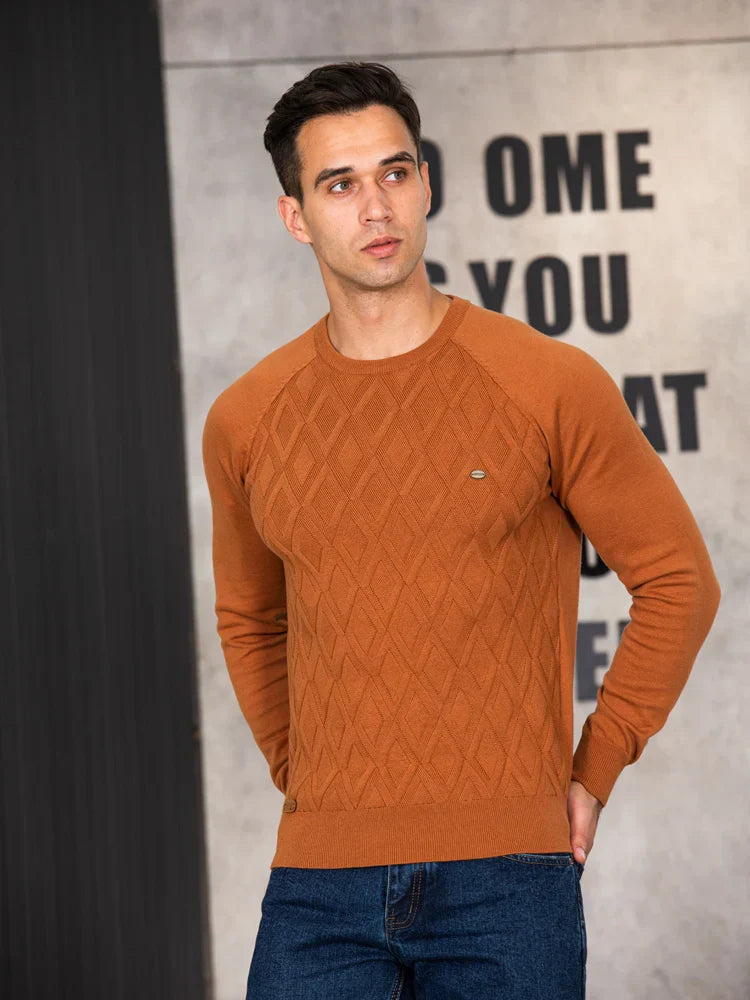 HM® | Men's Sweater with Check Design
