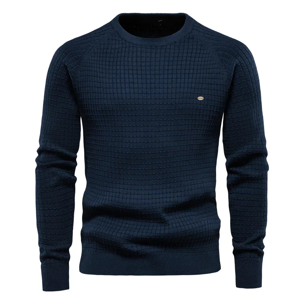 MIRAVO | Men's Sweater with Diamond Pattern