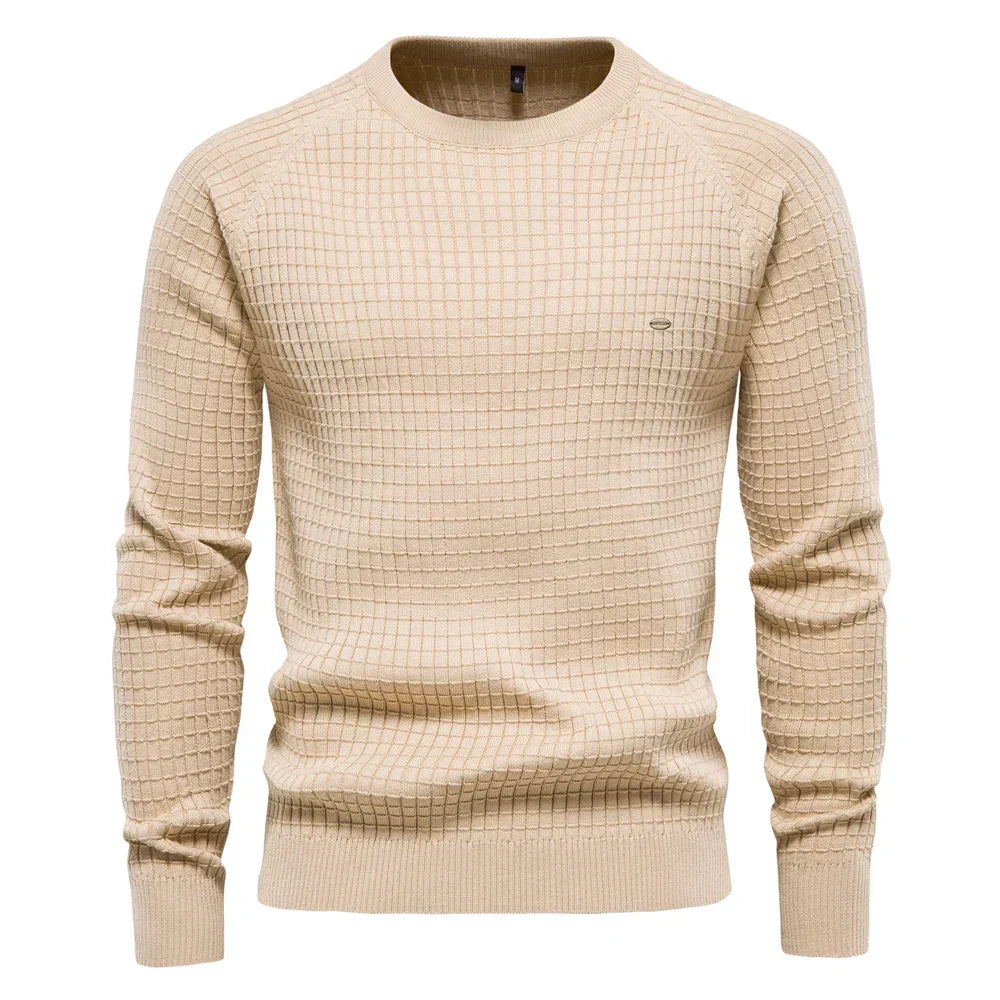 MIRAVO | Men's Sweater with Diamond Pattern