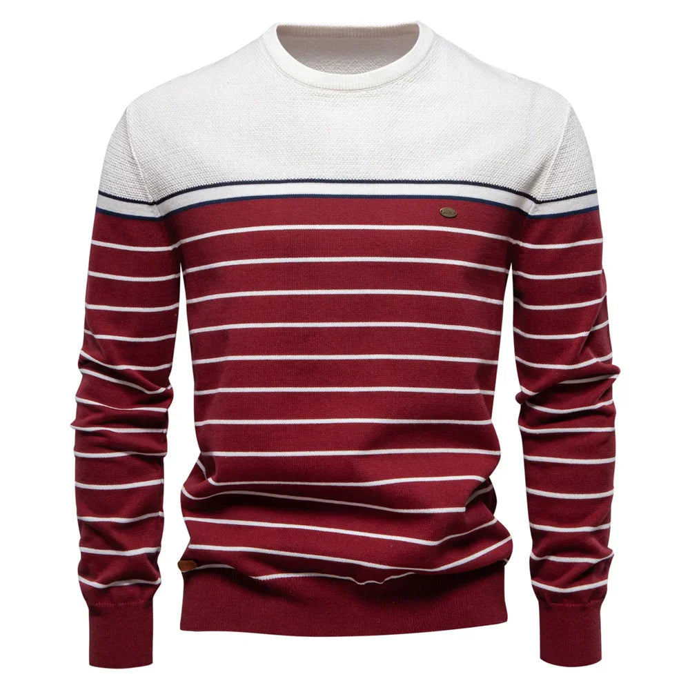 HM® | Men's Sweater with Stripe Design