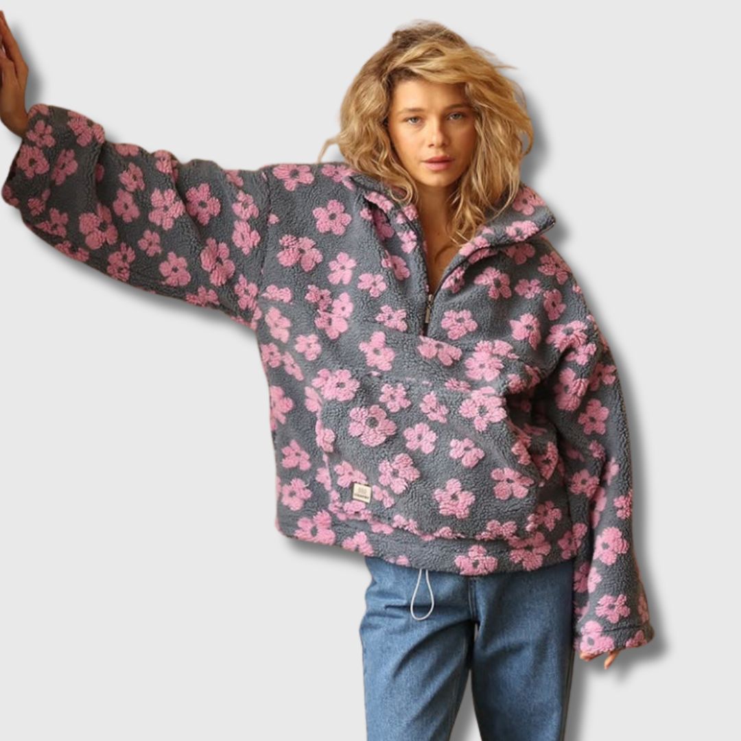 Sandra - Bohemian-Inspired Sherpa Sweater