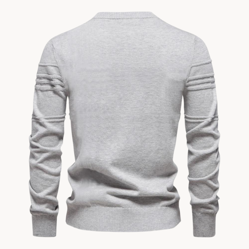 MIRAVO | Elegant Men's Sweater with Checkered Design