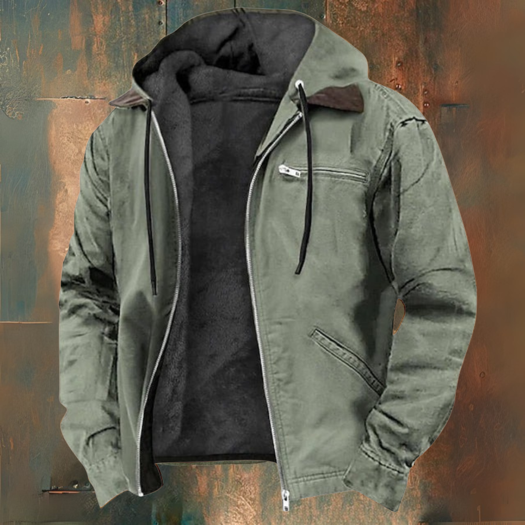 Zip-up hooded vest