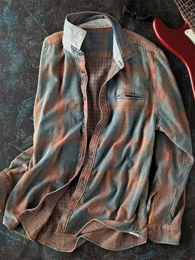 Zane | Tie-Dye Plaid Shirt