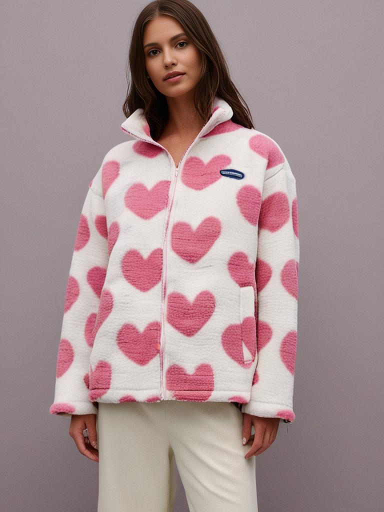 Shaima™ | Reversible Jacket with Heart Motif
