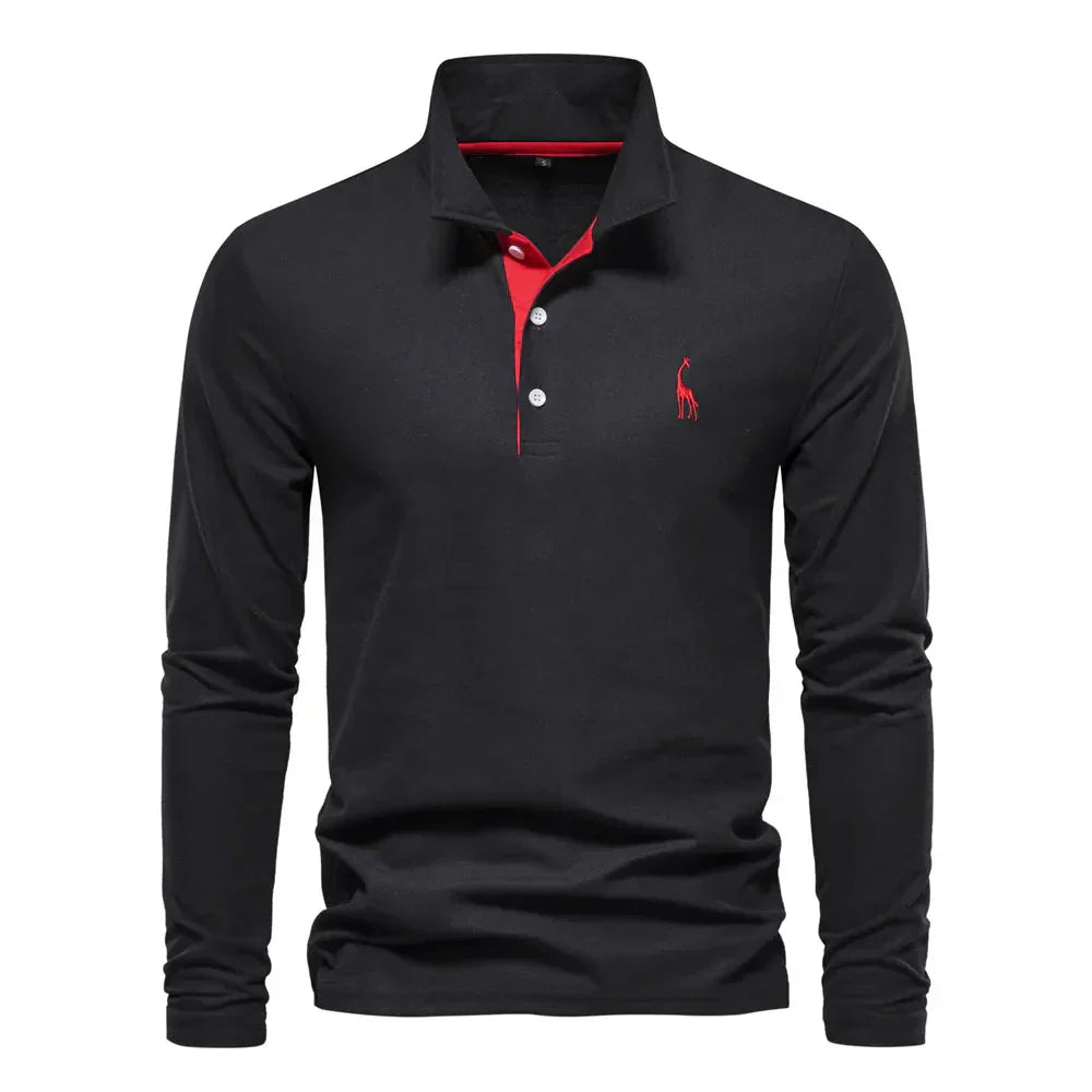HM® | Long Sleeve Polo Shirt