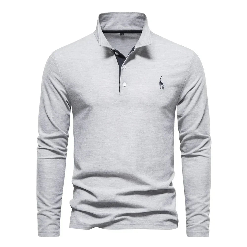 HM® | Long Sleeve Polo Shirt