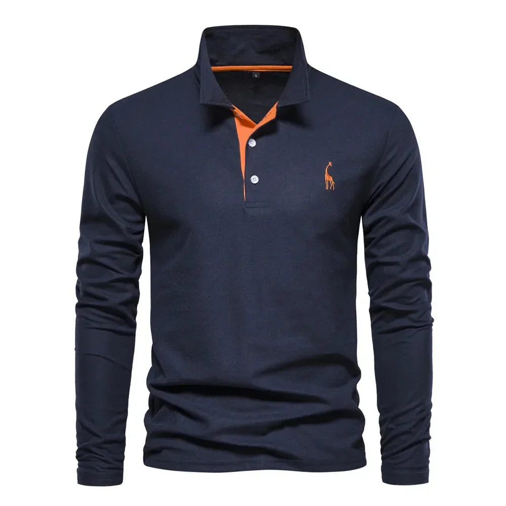 HM® | Long Sleeve Polo Shirt