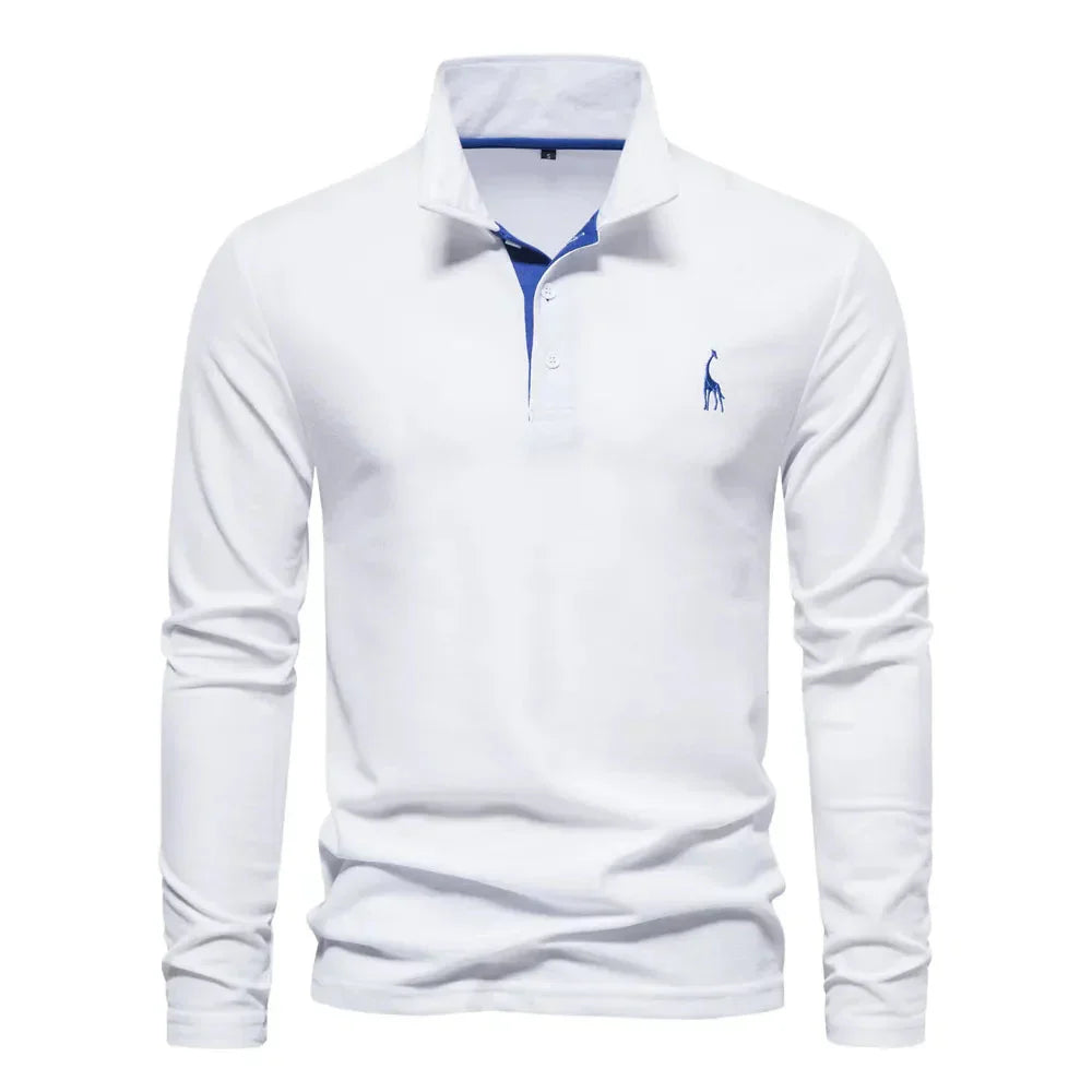 HM® | Long Sleeve Polo Shirt